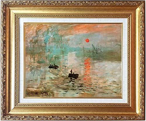 Difficile d’obtenir la collection de chefs-d’œuvre du monde Claude Monet Sunrise Interior Luxury Framed Painting Masterpiece Art Painting Art New Framed, ouvrages d'art, peinture, autres