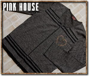 *PINK HOUSE Pink House knitted cardigan . gray * with defect 