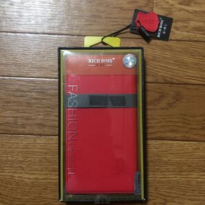 iPhone7 8Plus本体手帳型カバー レッド 未使用