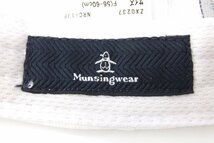 ■【YS-1】 マンシング ウェア Munsingwear ■ キャップ 帽子 ゴルフ 48th ■ 状態良好 ■ レディース サイズ F 白系 【同梱可能商品】■A_画像7