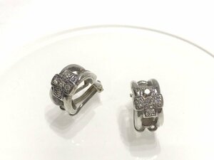 #[YS-1] Folli Follie Folli Follie # stone attaching Cross earrings # silver made 925 sterling silver [ including in a package possibility commodity ]#D