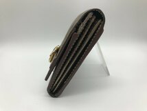 ■【YS-1】 ニナリッチ NINARICCI 長財布 ■ 小銭入れ有り こげ茶 ブラウン系 縦10cm×横19cm 【同梱可能商品】K■_画像5