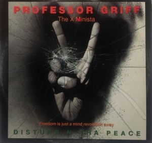 PROFESSOR GRIFF DISTURB N THA PEACE LP PROMO 廃盤 public enemy society dj spider snake eyez charles harrison richard ginsberg 