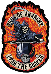 Sons Of Anarchy（サンズ・オブ・アナーキー）FEAR THE REAPER STICKER　ステッカー シール