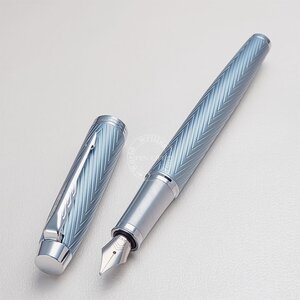 ◆▲8月超目玉! 万年筆【PARKER / パーカー】IM プレミアム 万年筆 ブルーグレーCT ステンレススチールニブ M(中字) ギフト 新品/PAR218-M