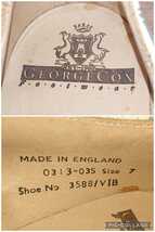 【試し履きのみ/未使用】英国製 GEORGECOX/ジョージコックス パイソン ギブソン ラバーソール UK7 25.5cm相応 蛇柄/robot 666 ロカビリー_画像9