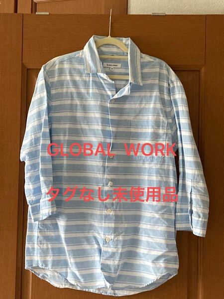 GLOBAL WORK メンズM ストライプシャツ