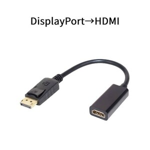 DisplayPort→HDMI変換ケーブル　dp→hdmi
