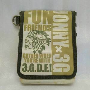 [ used ]Jonny×3GGC Waist Bag & Darts Case 3G design factory darts case 