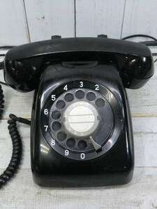 ヴィンテージ／レトロ ダイヤル式電話機 黒電話 601-A2 日本電信電話公社　ジャンク／JUNK　K12654
