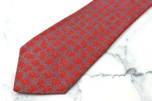 498 jpy ~ Jim Thompson animal pattern elephant brand necktie men's red red superior article 