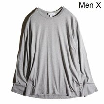 J7461P▼COMME des GARCONS SHIRT コムデギャルソン▼新品 ロゴ ロングスリーブ Tシャツ グレー X / XL 長袖 W27110 シーズンレス rb mks_画像1