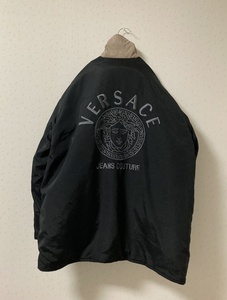 Винтажные старые Versace Jeans Couture обратимой логотип боковой линии