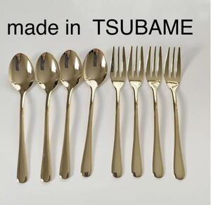 made in TSUBAME 燕三条 デザートスプーンフォークセット8点