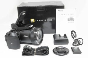 ★☆ 使用感激少の特上品 ☆★ Nikon デジタルカメラ COOLPIX P900 ブラック クールピクス P900BK