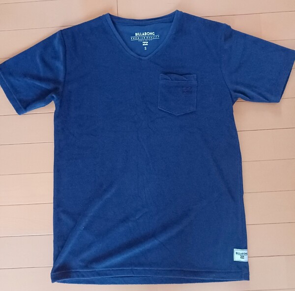 Billabong ポケットTシャツ メンズS ネイビー