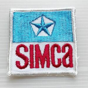 ワッペン SIMCA 約6×6cm ロスアンゼルスにて購入 未使用 古着屋 四角 アメカジ アメリカン ビンテージ レトロ 50's 車系 vintage CAR 2