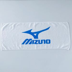 【訳あり】 ミズノ MIZUNO フェイスタオル 綿100 中古何となく汚れ有 薄手で使いやすい 乾きやすい 約33×82cm 白ベース スポーツ 普段使い