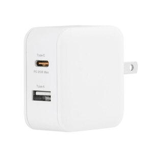 送料無料 AC-USBアダプタ AC-USB充電器C+Aポート PD20W対応 グリーンハウス ホワイト GH-ACU2PBC-WH/9773ｘ１台