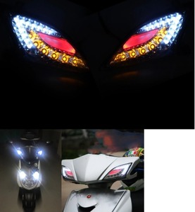 SALE!!【新品】ヤマハ シグナスX CYGNUS-X SE44J 08-12 LEDウインカー ライト レンズ 左右セット 「選べるカラーレッド/ブルー」