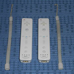 Wiiリモコンプラス(Wiiモーションプラス内蔵)２個セット ストラップ付き 白(ホワイト)２個 RVL-036 任天堂 Nintendo