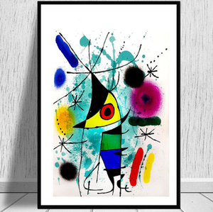 G289 ジョアンミロ Joan miro キャンバスアートポスター 50×70cm イラスト インテリア 雑貨 海外製 枠なし K