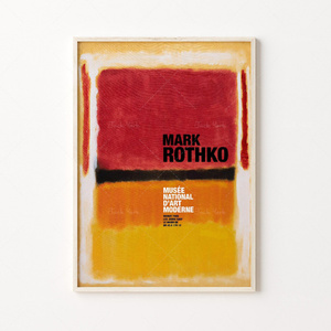 G198 マーク・ロスコ Mark Rothko キャンバスアートポスター 50×70cm イラスト インテリア 雑貨 海外製 枠なし C