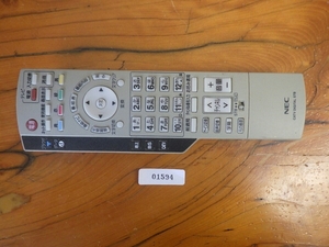 中古 日本電気(株) 松下電器産業(株) パナソニック (NEC Panasonic) テレビ TV ケーブル CATV リモコン 型番: EUR7630ZDO 管理No.1594