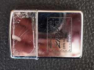 レア物 定番 ジッポー ZIPPO 1992年式 シンプル エンブレム 刻印 ケース: VIIIのK インサイドユニット: IXのA 管理No.14012