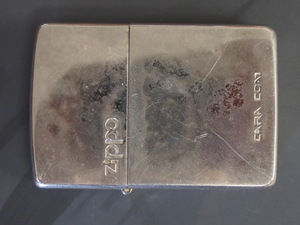 レア物 定番 絶妙なヤレ具合 CARA COAT 鏡面シルバーカラー ジッポー ZIPPO 1995年式 ケース XI インサイドユニット XIのG 管理No.7464