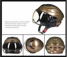 TZX632★軽量かっこいい バイクヘルメット半帽ジェットヘルメット 高品質　おしゃれ日焼け止め　アンチショツク男女兼用多色選択可能L_画像2