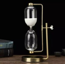 LHH633★60分 砂時計 アワーグラス 1時間 アート 古典 レトロ アクセサリー 時計 タイマー インテリア オーナメント オブジェ 小物 装飾_画像1