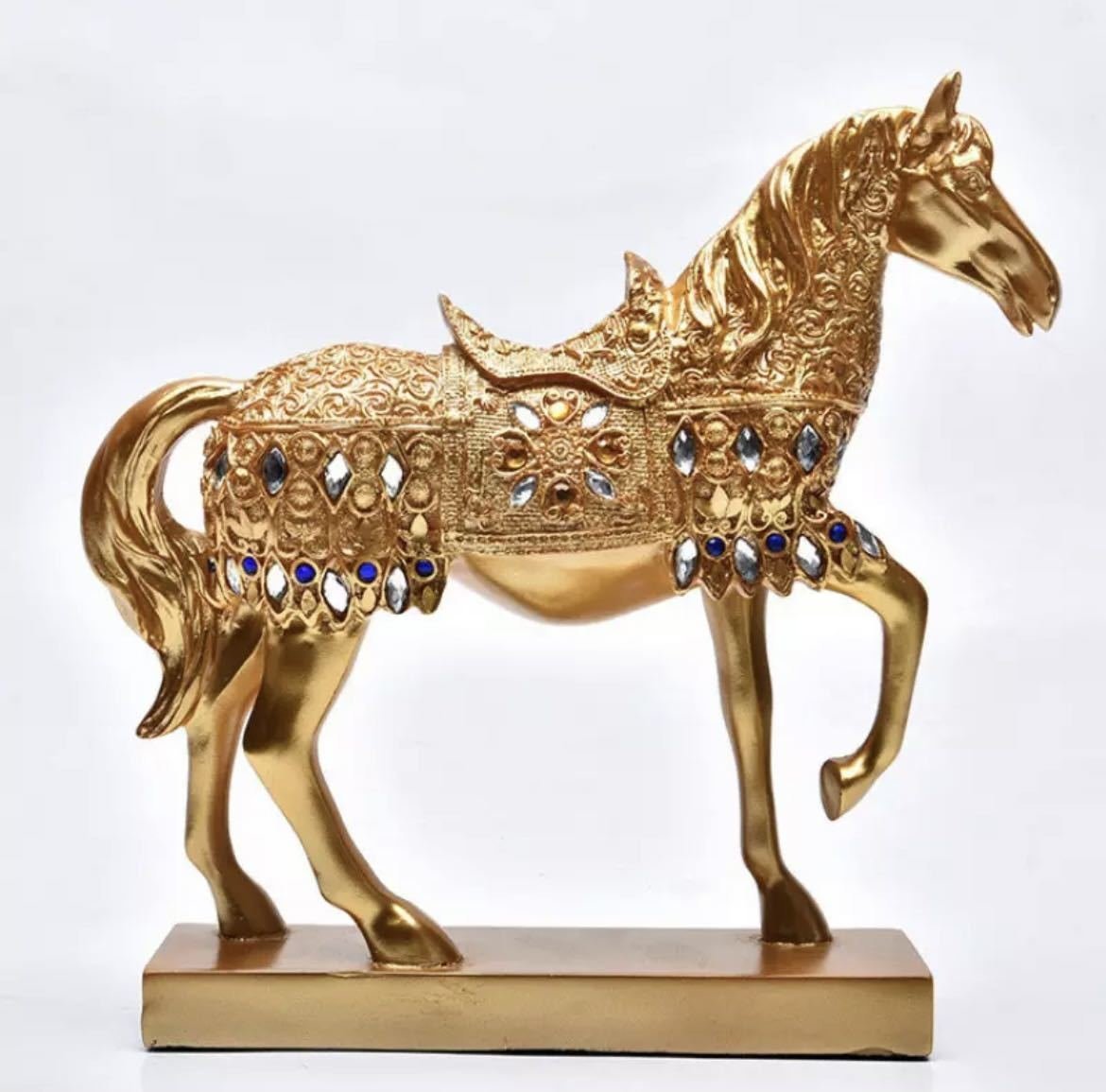 LHH789★馬の置物 置物 装飾品 オブジェ HORSE 綺麗 豪華 おしゃれ 雑貨 インテリア, ハンドメイド作品, インテリア, 雑貨, 置物, オブジェ