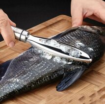 LHH505★うろこ取り セット 骨抜き用ピンセット スケール 魚 キッチン用具 キッチンツール 道具 調理用具_画像1