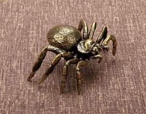 LHH426★蜘蛛のインテリア アンティーク 昆虫 装飾 ミニチュア 銅 真鍮 雑貨 蜘蛛 彫刻 レトロ クモ スパイダー 昆虫