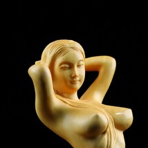 A138 女性ヌード 彫像　オブジェ　アンティーク 彫像書斎 アート 美術品 インテリア装飾　置物_画像1