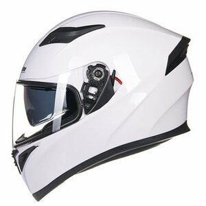 TZX311★フルフェイスヘルメットシステムヘルメットおしゃれバイクヘルメット8色選択可白色