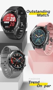 LHK47★スマートウォッチ 多機能 smart watch 着信通知 IPx67防水 活動量計 歩数計 誕生日/記念日/彼女の贈り物/恋人