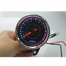 TZX165★メーター★オートバイの部品★LED オートバイタコメータメータ　ゲージ改訂カウンタ 0-13000 RPM クローム_画像4