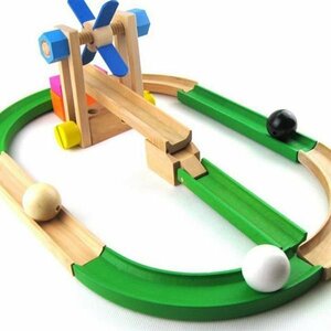TZX178★パズル玩具★木製おもちゃのローラーコースター効果的な教育玩具コースター子供のための幼児学生
