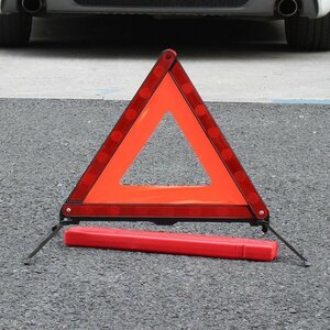 CJM474* triangle stop board reflector bike for automobile Delta Stop display board accident daytime nighttime combined use type rear impact collision accident prevention urgent correspondence nighttime storage case attaching 