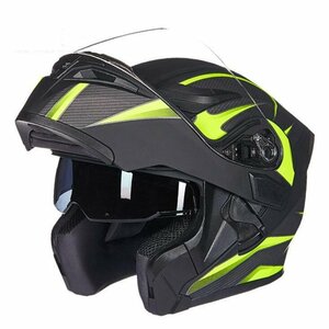 TZX613★GXT多色選択可能ヘルメット フルフェイスヘルメットシステムバイクヘルメットフリップアップダブルレンズ大人気最新モデルXLサイズ