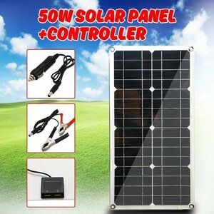 lyw03*50W- panel dual USB output solar cell poly- solar panel car yacht for with 40A controller