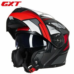 TZX512★新品バイクヘルメット システムヘルメット ダブルレンズ フリップアップヘルメット M-4XLサイズA