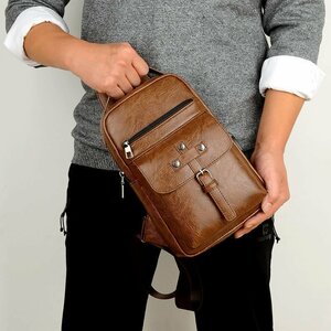 ZJM544 diagonal ..USB connector multifunction retro business abroad high class popular brand body bag men's leather bag 