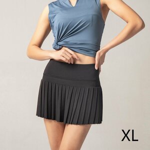 CJM673* lady's sport wear inner attaching skirt skirt tennis Golf running training fitness black XL