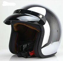 TZX577★マスク、バイザー、付き～！ハーフヘルメットバイクヘルメットハーフハーレーヘルメット 新品おしゃれ 男女兼用_画像7