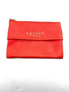 LANVIN PARPUMS　コインケース　小物入れ　ティッシュケース　レッド