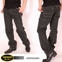 VANSON バンソン【36インチ】ペインターパンツ NVBL-301 ウォバッシュA ハーレー ワークパンツ アメカジ_画像1