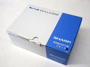 07K257 WILLCOM ウィルコム [WS003SH] 1台 デッドストック？ ほぼ未使用品 未確認 現状 売り切り